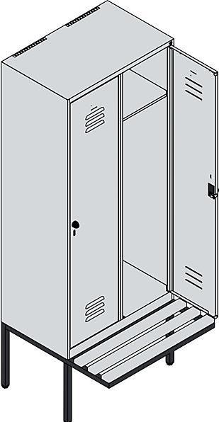 Image du produit C+P Casier Classic PLUS Banc (80 cm, 212 cm)