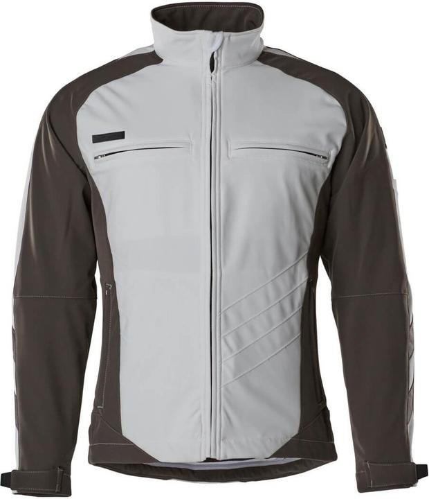 Actual product image Mascot Men's softshell jacket DRESDEN white, anthracite size 3XL (3XL)