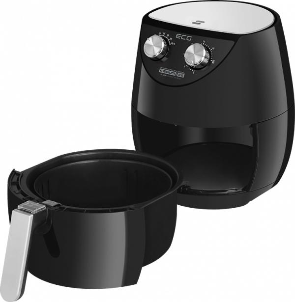 Actual product image ECG AF 3500 fryer Single Hot air fryer Black, Stainless steel