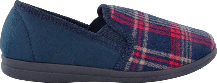 Actual product image Universal Textiles Jim checked velour slippers (49.5)