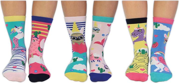 United Oddsocks Llama V Unicorn (3er Pack, 37 - 42)