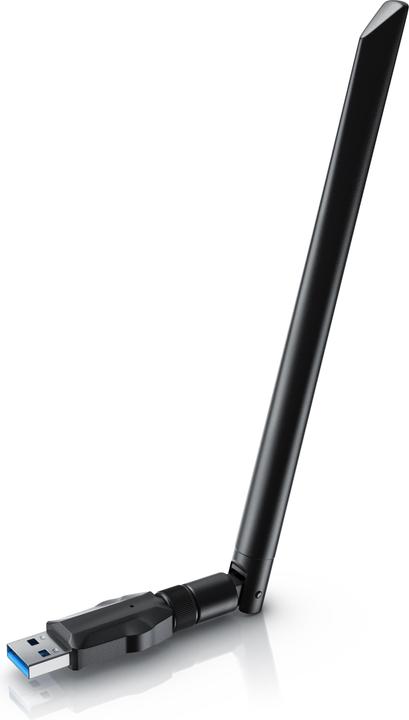 Immagine prodotto Aplic Chiavetta WLAN, adattatore WIFI 1200MBit/s, 2.4Ghz + 5Ghz dual band, antenna esterna 5 dBi, dongle (USB-C 3.2 Gen 1)