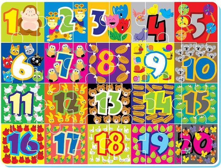 Produktbild happytoys Puzzlematte Zahlen & Figuren