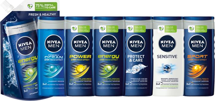 Actual product image NIVEA MEN Protect & Care shower gel (250 ml)