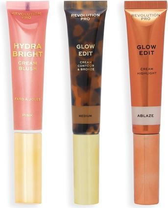 Produktbild Makeup Revolution Revolution PRO - Cream Face Wand Trio Medium Gift Set (Make up set)