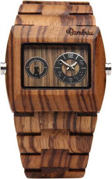 Bambuu Holzuhr (Chronograph, 58 mm)