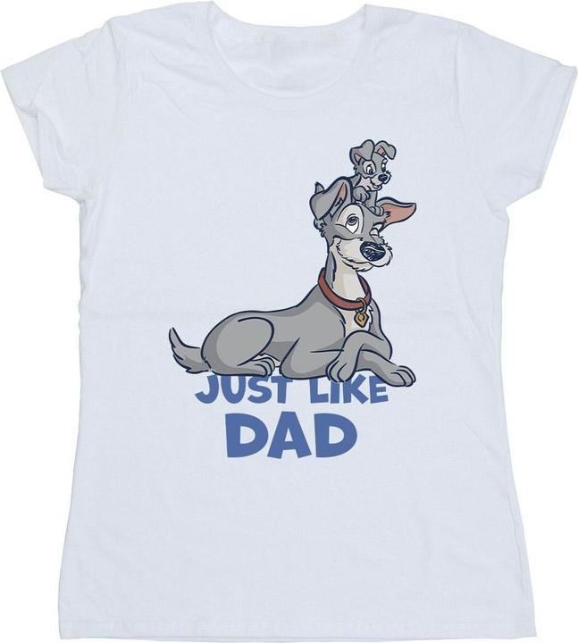 Disney Lady And The Tramp Just Like Dad TShirt (M)
