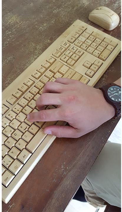 Actual product image Bambuu Bamboo keyboard (CH, Wireless)