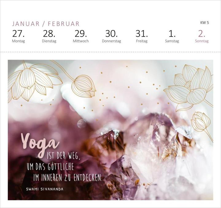 Immagine prodotto Respirazione Yoga Postk.Calendar (17 x 17 cm, Copertina rigida, Tedesco)