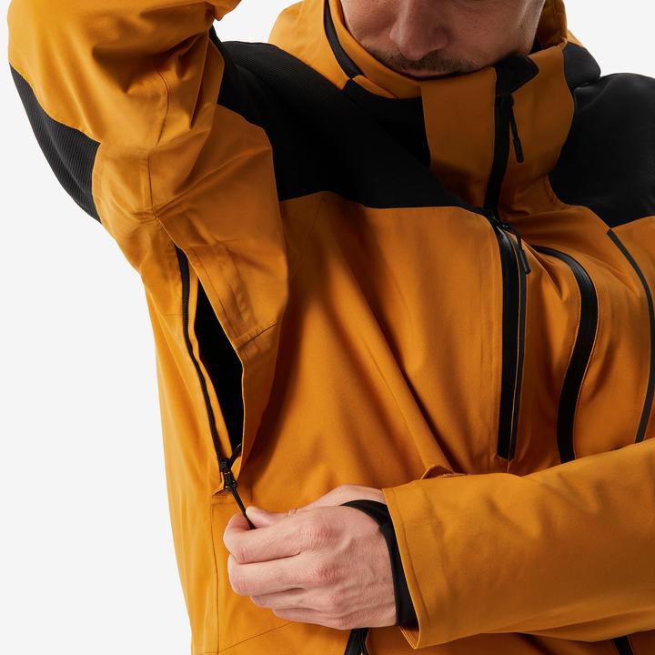 Produktbild Wedze Skijacke Herren wasserdicht und strapazierfähig - 500 camel/schwarz (M)
