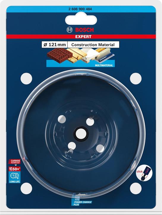 Productafbeelding Bosch Professional Zubehör Expert bouwmateriaal gatzaag, 121 x 60 mm (121 millimeter)