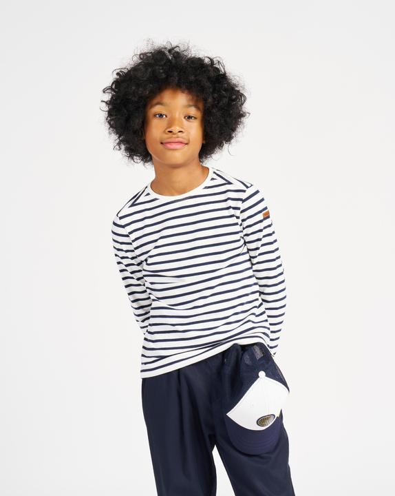Actual product image Tribord Sailing cap kids Sailing 500 light beige/blue (52, 53, 54, 55)