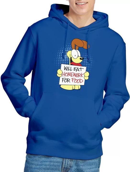 Immagine prodotto Garfield Will Eat Homework Felpa con Cappuccio Uomo (L)