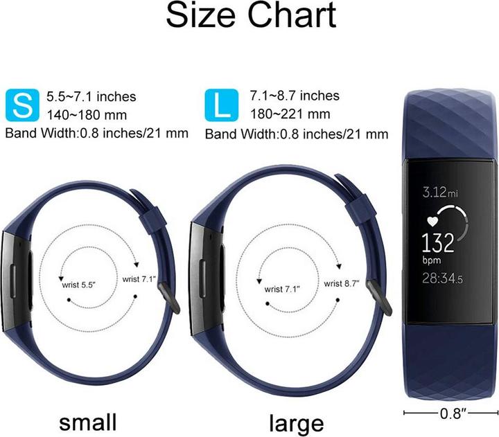 Image du produit PhoneLook Bracelet sportif en silicone Taille L foncé (Caoutchouc / silicone)
