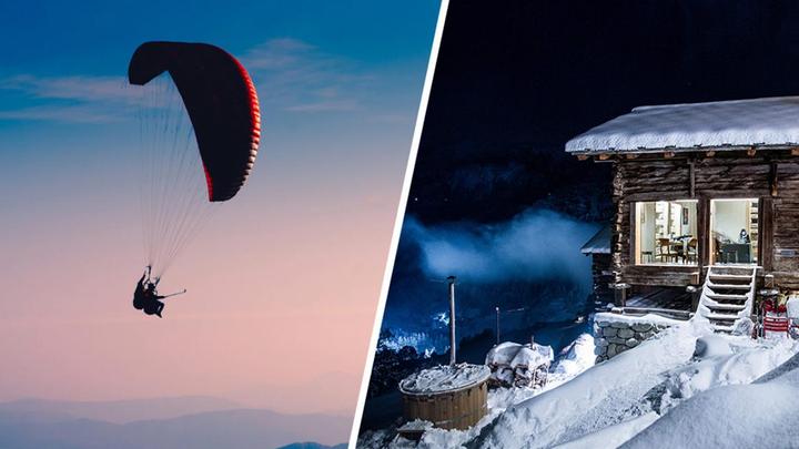 Luxury mountain lodge & paragliding (2 pers.)