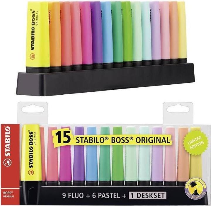 Immagine prodotto STABILO Evidenziatore BOSS ORIGINAL (Multicolore, 5 mm, 15 x)