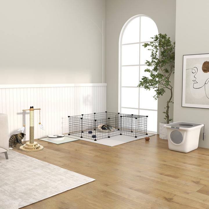 Actual product image PawHut Cat litter tray with scoop (Cat litter box closed)