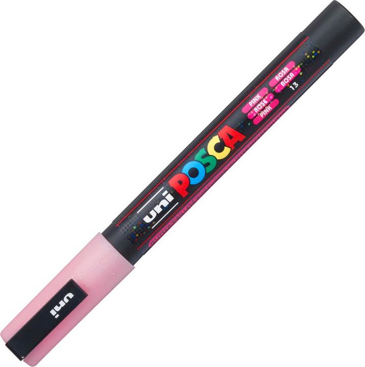 Actual product image Posca Fine Marker PC-3M (Glitter Pink, 1.30 mm, 1 x)