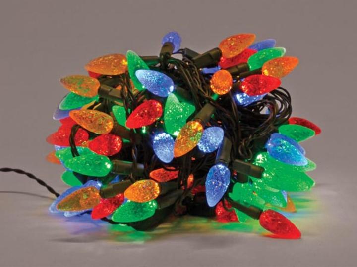Produktbild Light Creations Strawberry Light LED - 12 m - 120 mehrf?rbige Lampen - gr?nes Kabel - 24 V (12 m)