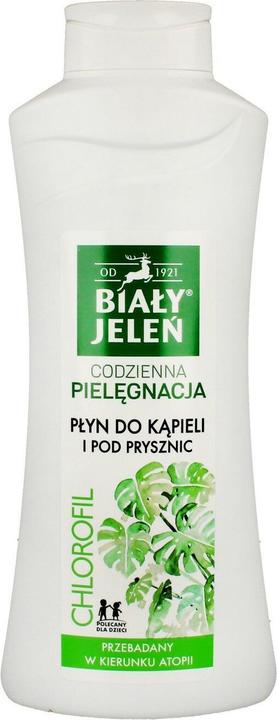 Actual product image Biay Jelen POL BIAŁY JELEŃ płyn d/kąpieli z chlorofilem (750 ml, Bath pearls)