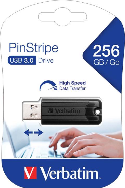 Actual product image Verbatim PinStripe (256 GB, USB-A)