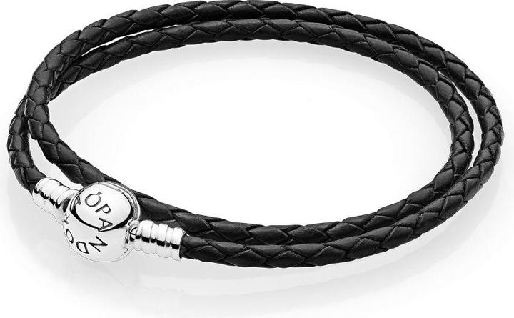 Pandora Double (38 cm, Silber, Leder)