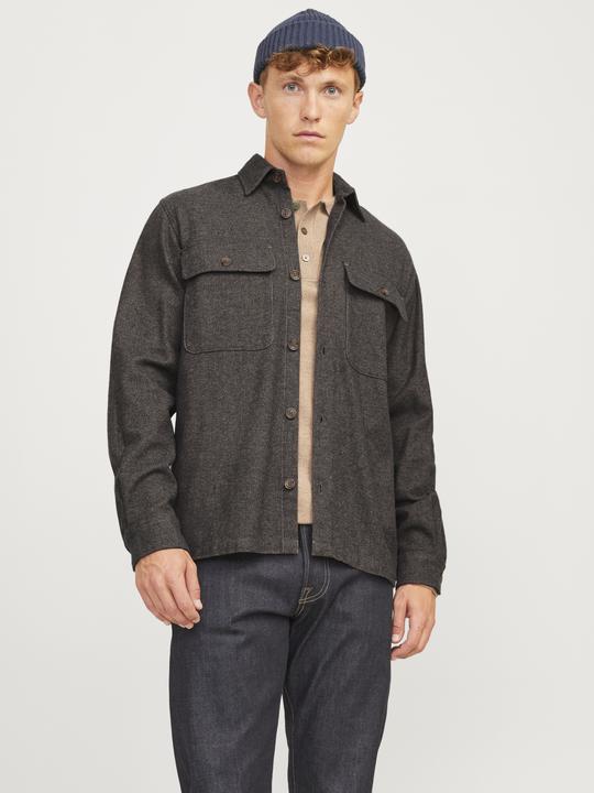 Produktbild Jack & Jones Jprraymond Melange Solid Ls Overshirt Sn (S)