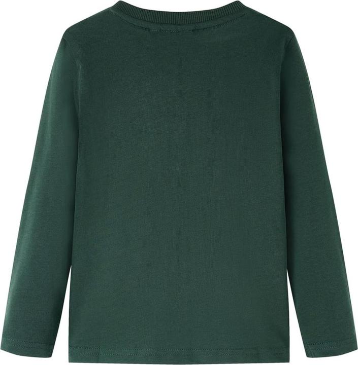 Immagine prodotto VidaXL Camicia da bambino a maniche lunghe verde scuro 104,Materiale: 100 (104)