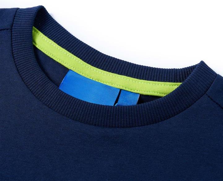 Immagine prodotto VidaXL Camicia da bambino a maniche lunghe blu navy 92,Materiale: 100 (92)