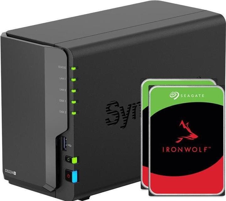 Synology DS224+ (2 x 10 To, Seagate Ironwolf)