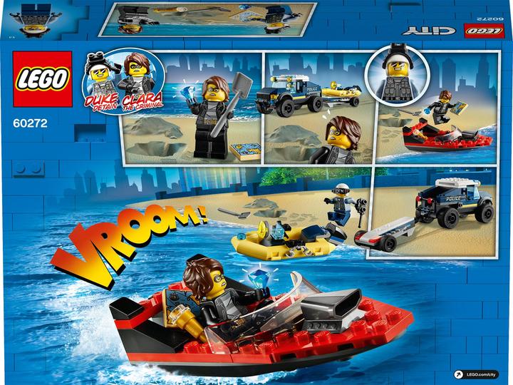 Actual product image LEGO City Transport of the Police Boat (60272, LEGO City)