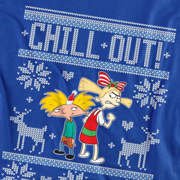 Immagine prodotto Hey Arnold! Chill Out Felpa Arnold e Helga Maglione di Natale Adulto Unisex (M)