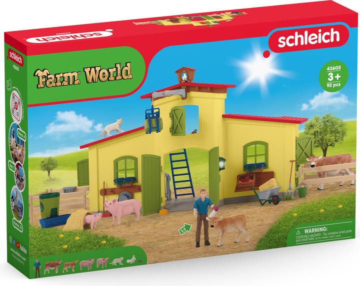 Produktbild Schleich Farm World Grosser Stall mit Tieren und Zubehör