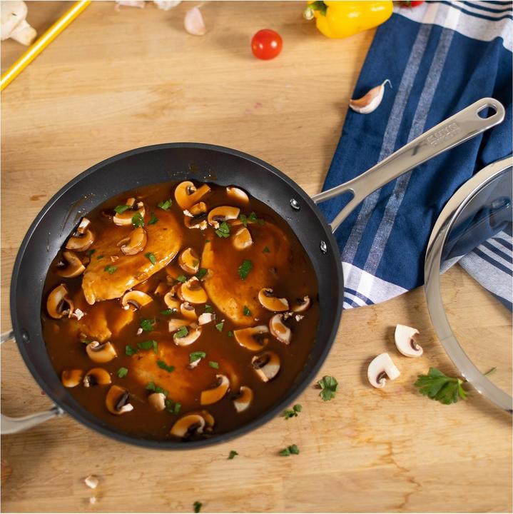 Produktbild Kuhn Rikon Easy Pro Sauté-Pfanne (28 cm, Bratpfanne, Aluminium, Edelstahl)