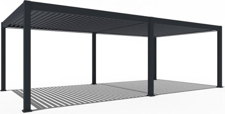 Weide pergola électrique 4x8m anthracite avec LED (800 cm, 400 cm)