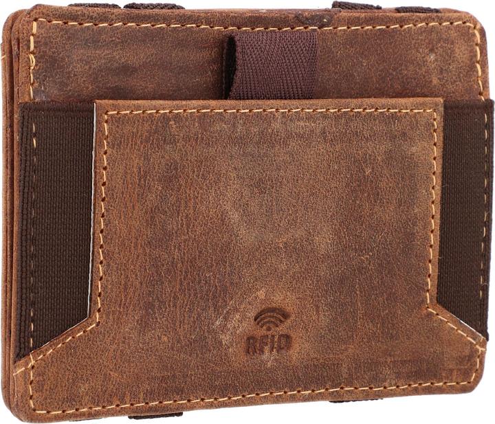 Actual product image Greenburry Vintage Magic wallet RFID leather 10 cm