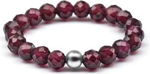 Agato Mineral Ring With Garnet Pol-R11 (52)