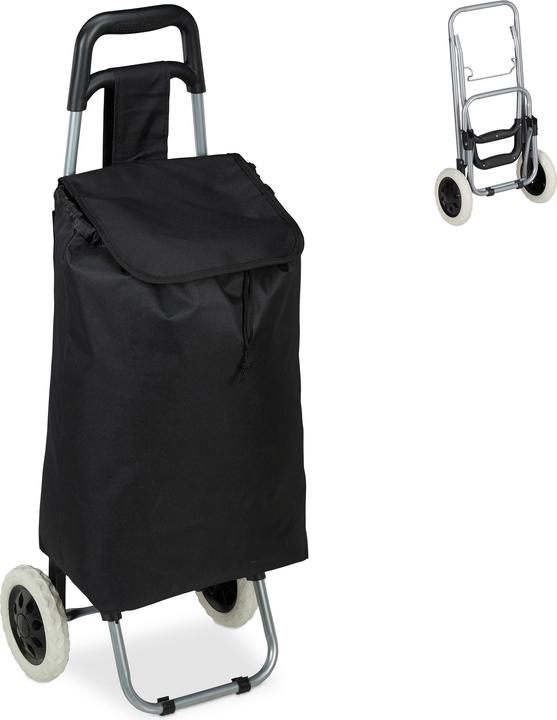 Image du produit Relaxdays Chariot de courses, fourre-tout