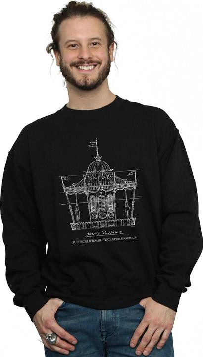 Produktbild Disney Mary Poppins Carousel Sketch Sweatshirt (4XL)