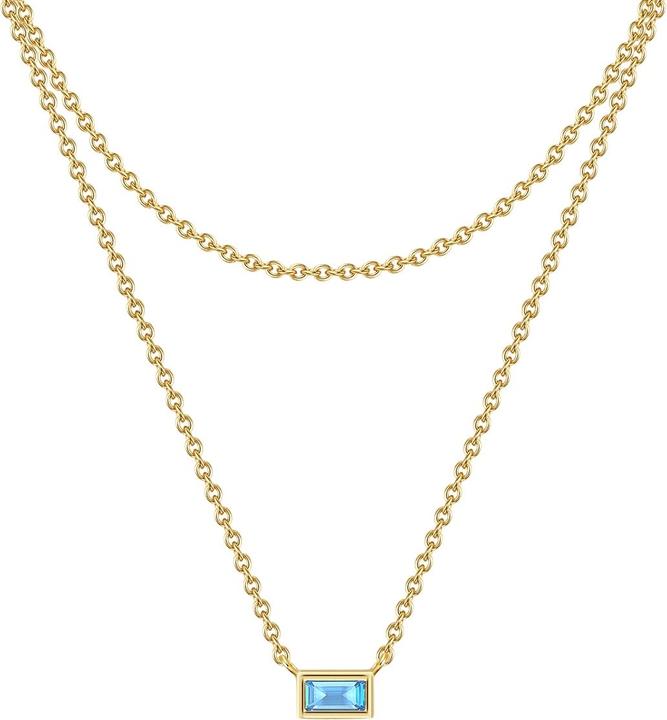 Glanzstücke München Damen Sterling Silber Zirkonia gelbgold 42,0/36,0 cm Basiskette + 5,0 cm Verläng - 29948 (Sterling Silber)