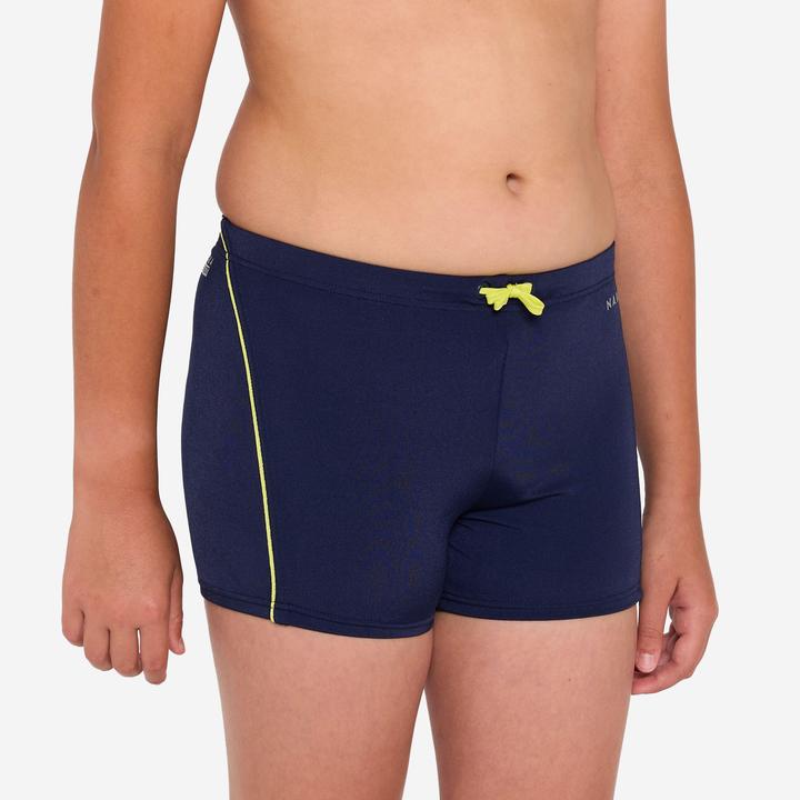 Actual product image Nabaiji Badehose Boxer Jungen - 100 Plus dunkelblau (122)