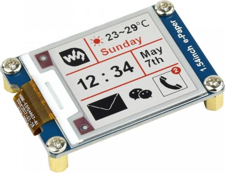 Immagine prodotto WaveShare Display E-Ink a 3 colori 200x200 da 1,54 pollici