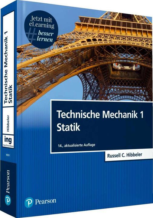 Actual product image Technische Mechanik 1 Statik (German, Russell C. jibber, 2018)