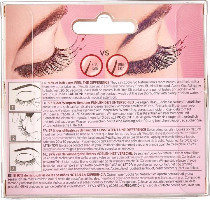 Actual product image KISS Lashes - Looks So Natural Shy (Artificial eyelashes)