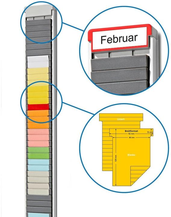 Productafbeelding Ultradex T-kaart module aluminium zilver 20 planningsvelden
