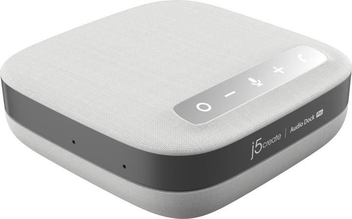 Actual product image j5Create JCDS337 USB-C® Dual 4K Speakerphone Dock Pro, Black, Wired, USB 3.2 Gen 2 (3.1 Gen 2) Type- (2 Ports)
