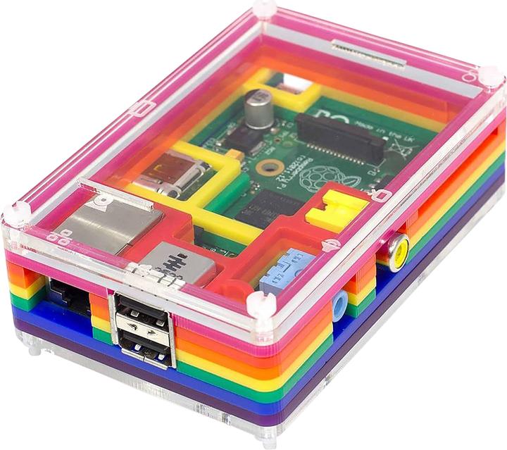 Image du produit Raspberry Pi Pibow case for 5 (fan not included) - Multicolor