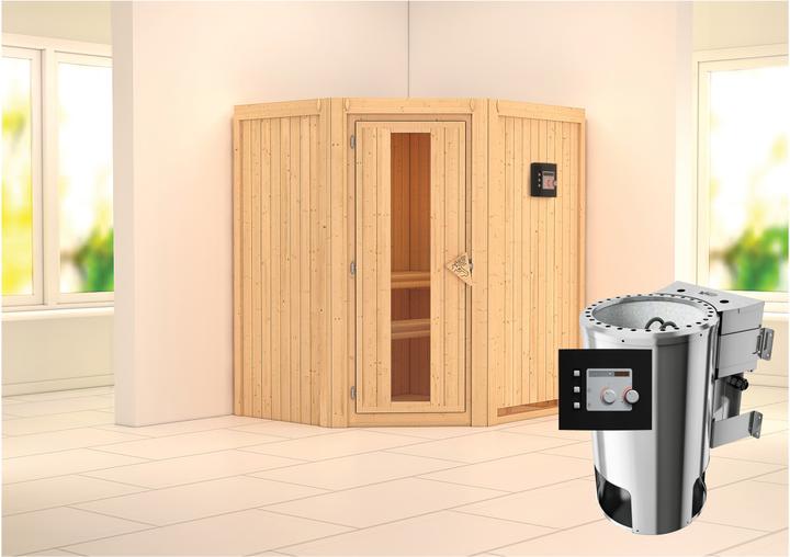 Actual product image Karibu Tonja without roof rim (Plug & Play 3,6 KW - Bio external control)