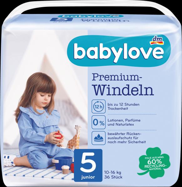 Produktbild dm babylove Premium-Windeln (Gr. 5)
