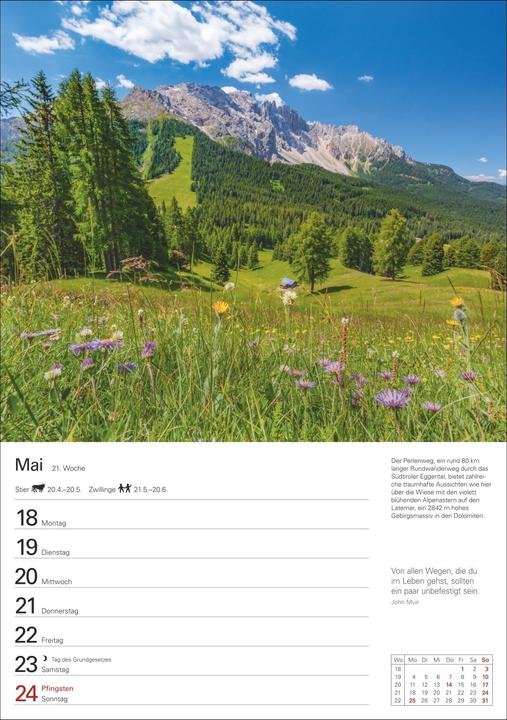 Actual product image Harenberg Berge Wochenplaner 2026 - 53 faszinierende Fotografien (Hardcover, German)